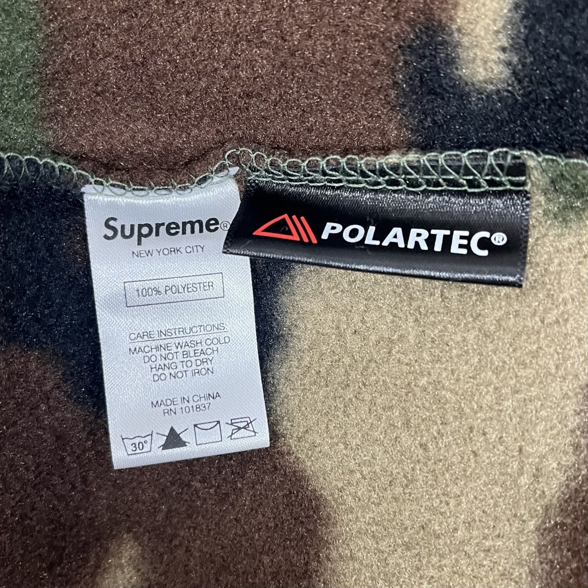 Supreme/シュプリーム【19AW】Polartec Half Zip Hooded Sweatshirt