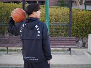 “NTH FULLZIP JACKET” colour Black×White