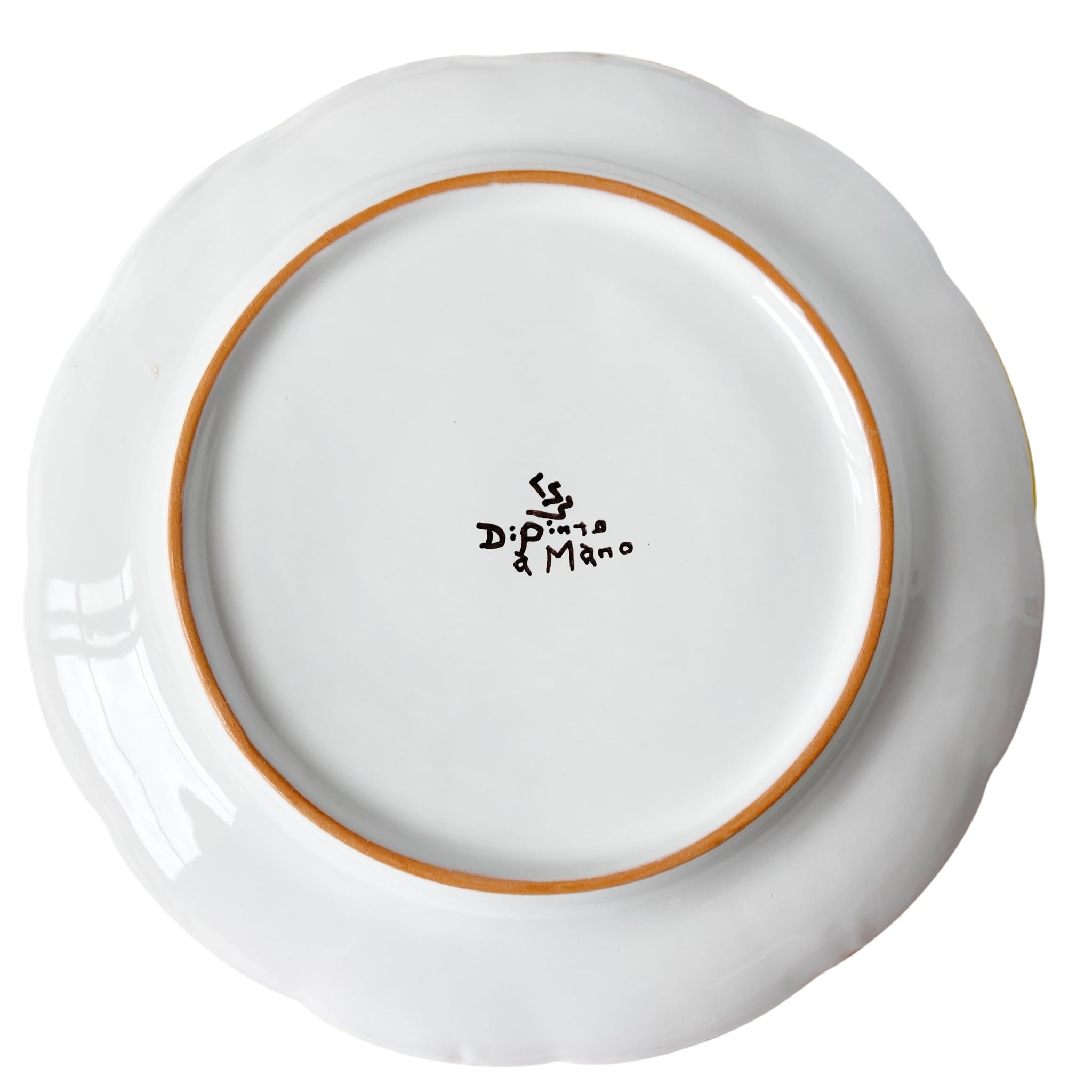 絵皿 26cm GEO048 マヨリカ焼き イタリア陶器 幾何学模様 | イタリア