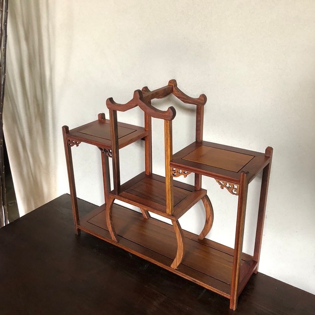 花梨　飾り棚　宮殿型