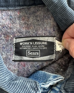 -Sears- Vintage 70s 38 Denim Coverall