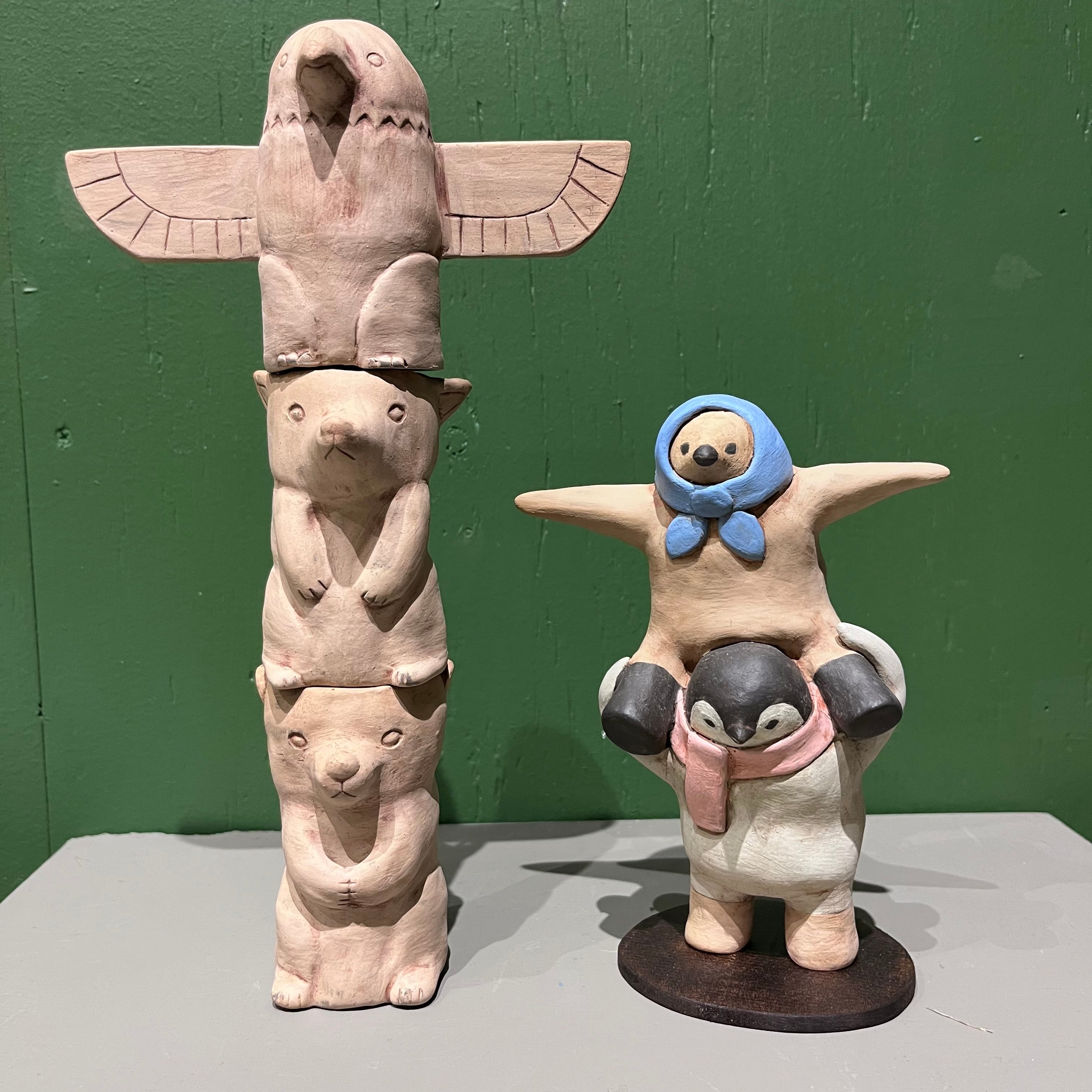 つぐみ製陶所】「トーテムポールと背比べ」 | HOW HOUSE