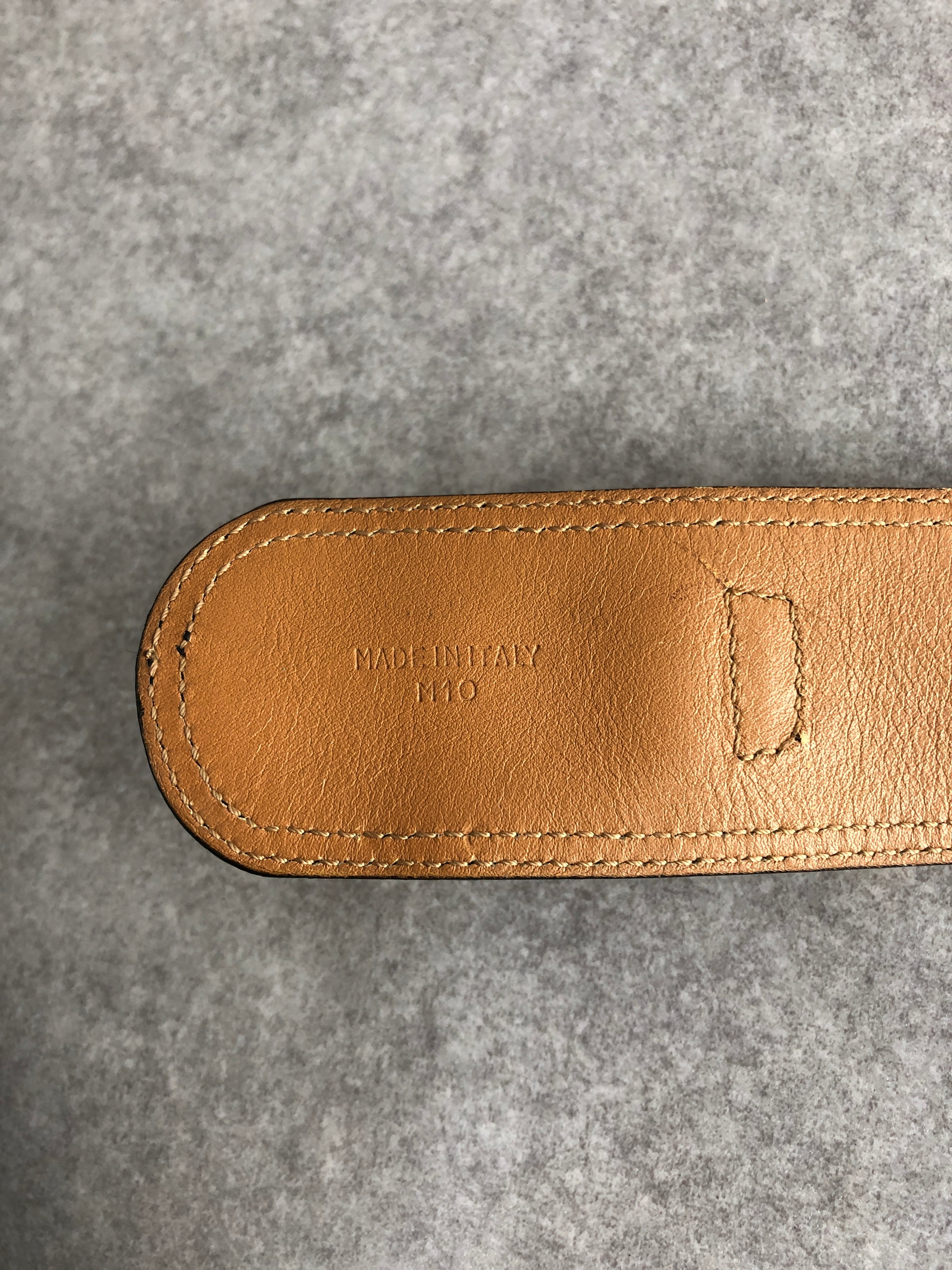 CELINE セリーヌ ベルト ブラック ホースビット レザー vintage