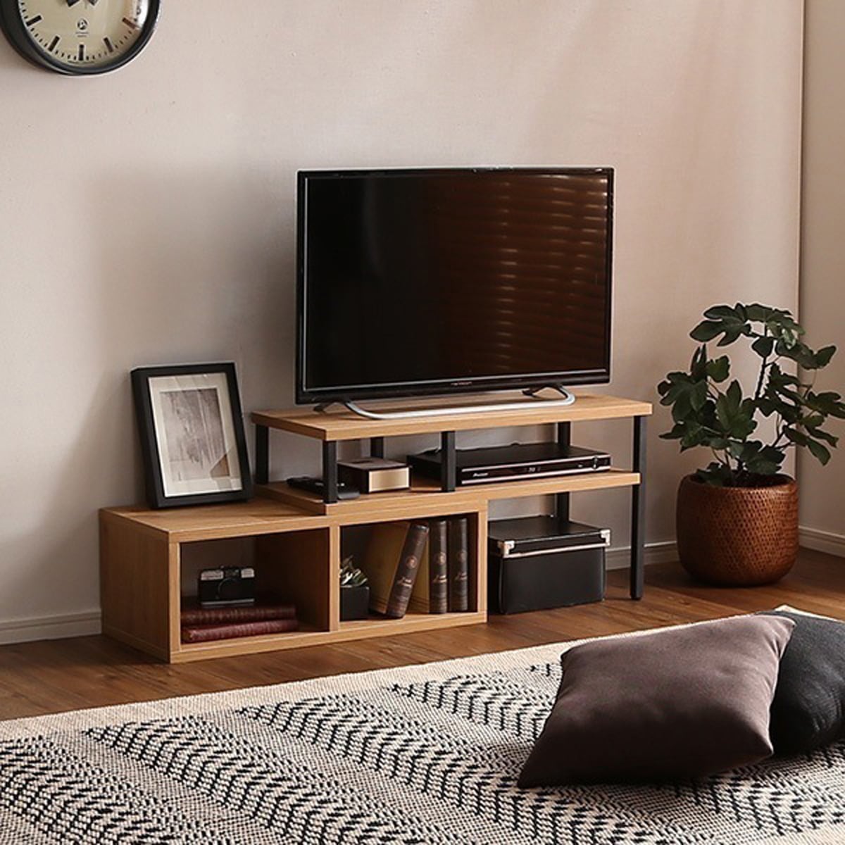 ヴィンテージ伸縮テレビ台 BALKA-バルカ-インテリア 伸縮テレビ台 コンパクト ヴィンテージ