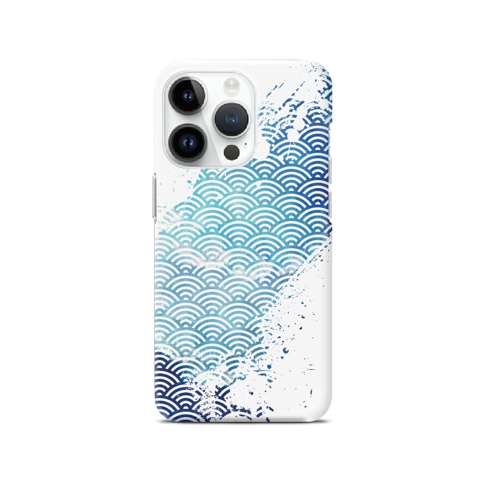 青海波・海雲 - 和風 iPhoneケース【simplify】 | 【公式】紫乃二夢