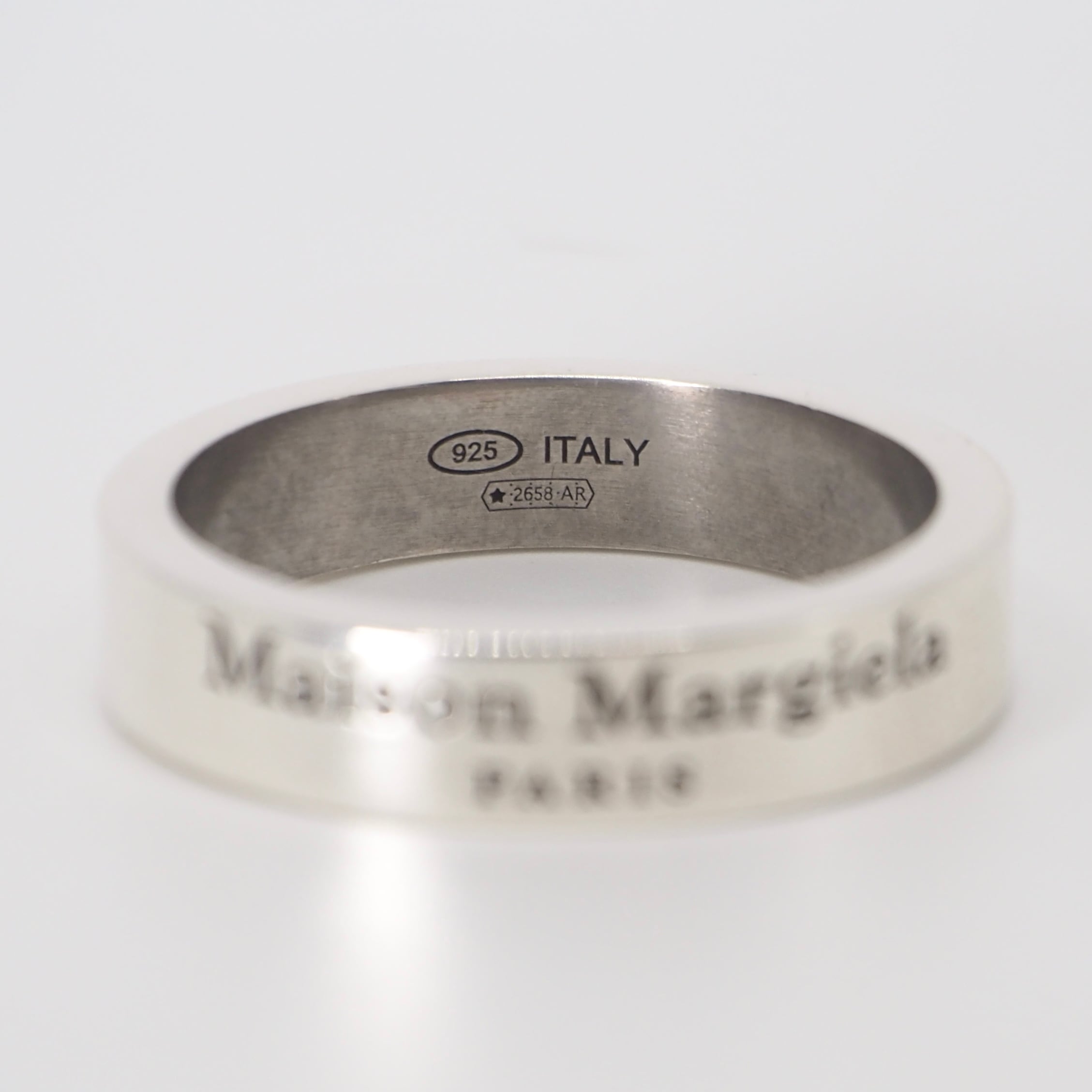 Maison Margiela 約21号 ロゴリング シルバー925 メゾンマルジェラ