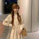 ✞お姉さん系AラインウィンターロングワンピースドレスOP スウィート 秋冬✞ゴスロリ SM ミリ 甘ロリ クラロリ 和ロリ エレガント 黒ロリ 姫ロリ 華ロリ BB-BB87155766560