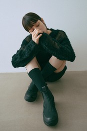 Poodle Shaggy Intarsia Pullover Knit