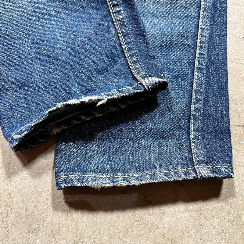 60's~70's LEVI'S リーバイス 606 605 スーパースリムフィットジーンズ Big E 黒タブ GRIPPER 色落ち良好 刻印5  サイド巻縫い スキニー W30~31インチ 希少 ヴィンテージ BA-2190 RM2609H | agito vintage powered by 