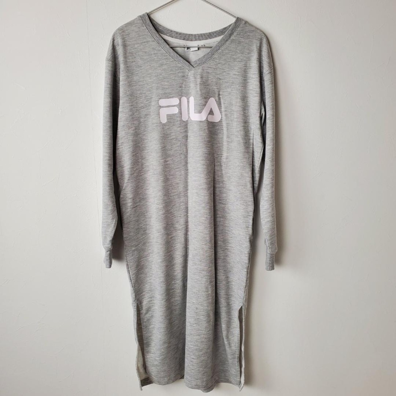 【USED】FILA　春スエットワンピース　カジュアルコーデオシャレ美品