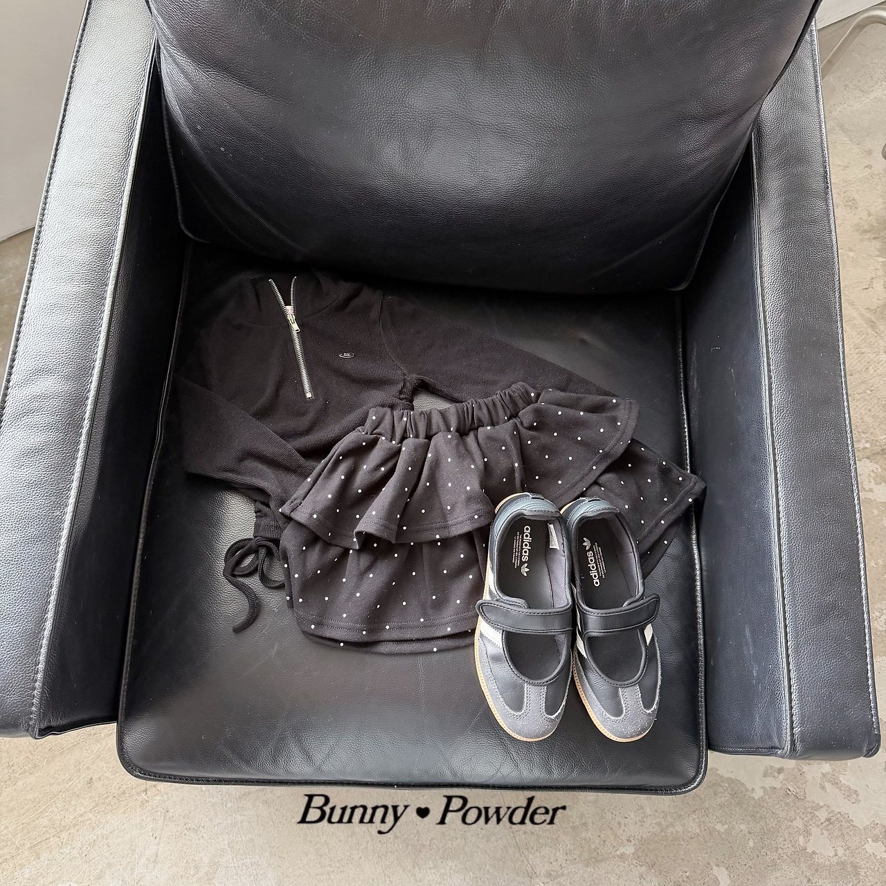 ivory S［即納］ any half zipup tee 26autumn/ bunny powder
