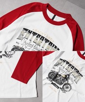 ◆ラグランプリント L/S Tee◆ir-036422