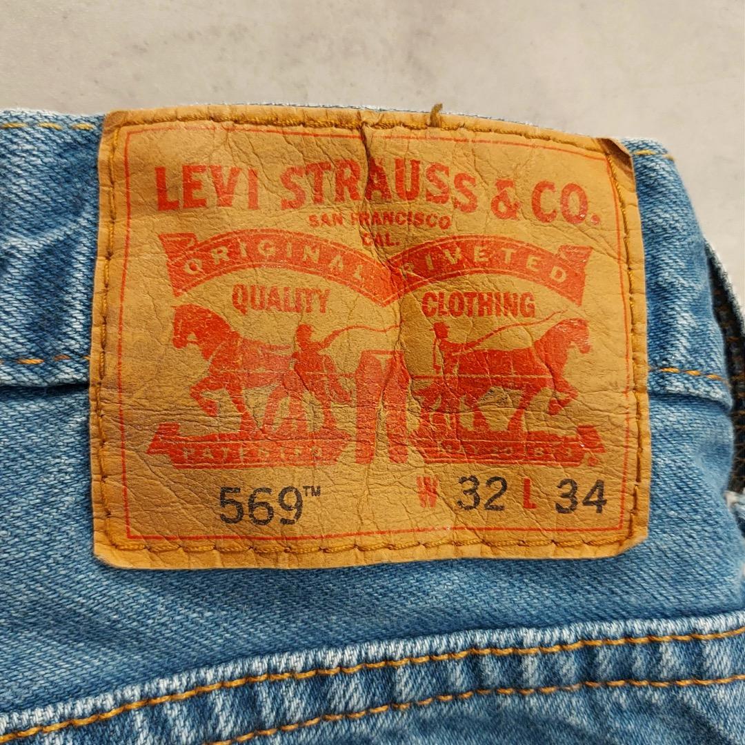 リーバイス569 Levis W32 ブルーデニム 青 ボトム 古着 18323 | fuufu