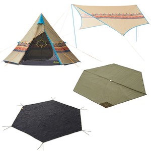 【努力特価】ロゴス(LOGOS) ナバホTEPEE300+ブリッジヘキサセット 71809523 ベージュ テント(約)300×250×180cm