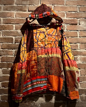 【Caka act3】“CHICO’S” Special Patchwork Loose Hoodie Jacket
