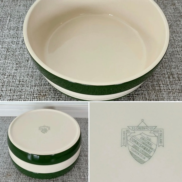 【cornishware】ドッグボウル