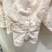 2色/ピンタック刺?レース前開きブラウス ・12087