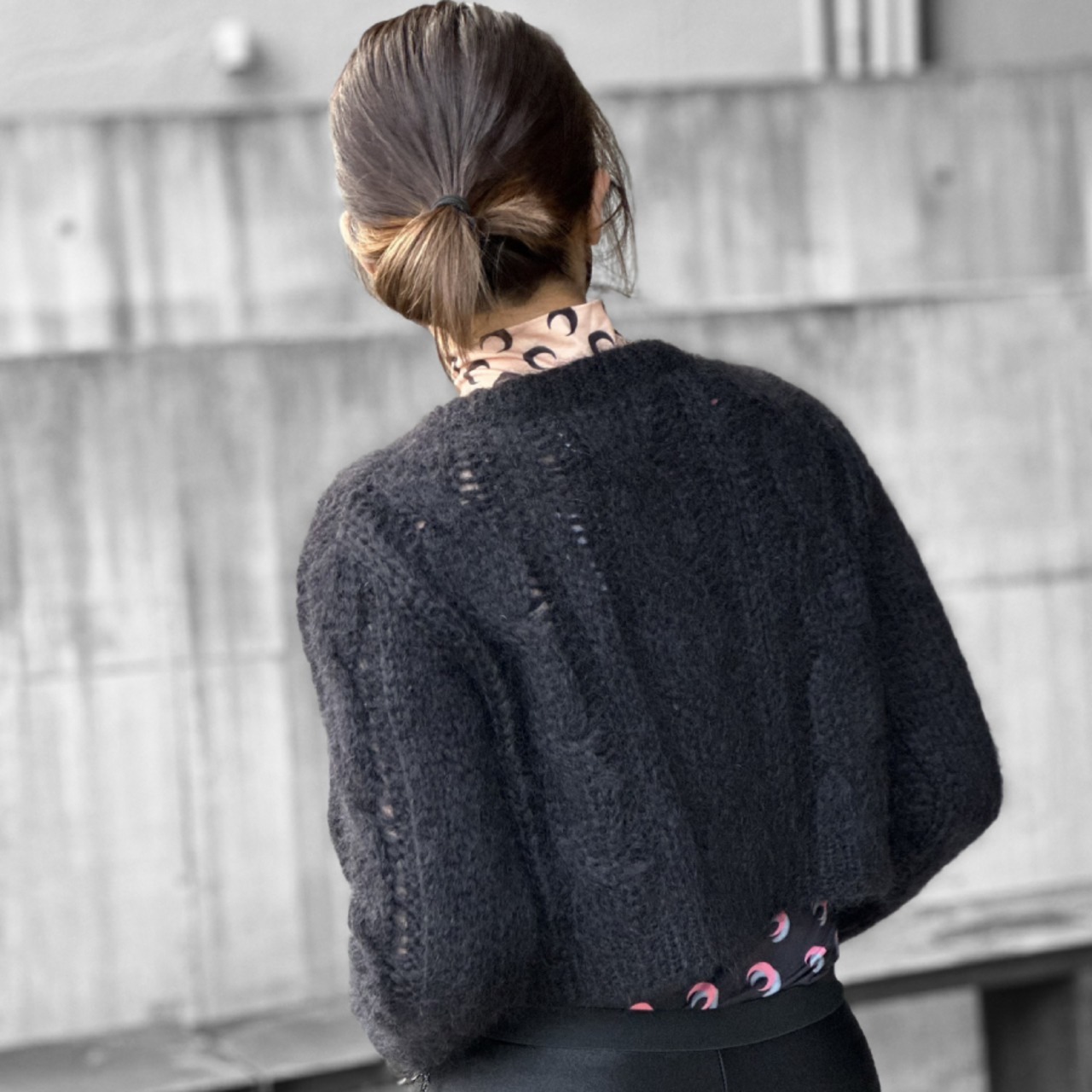 【VAQUERA】WOMENS CABLE KNIT CARDIGAN KNIT(BLACK) - 11