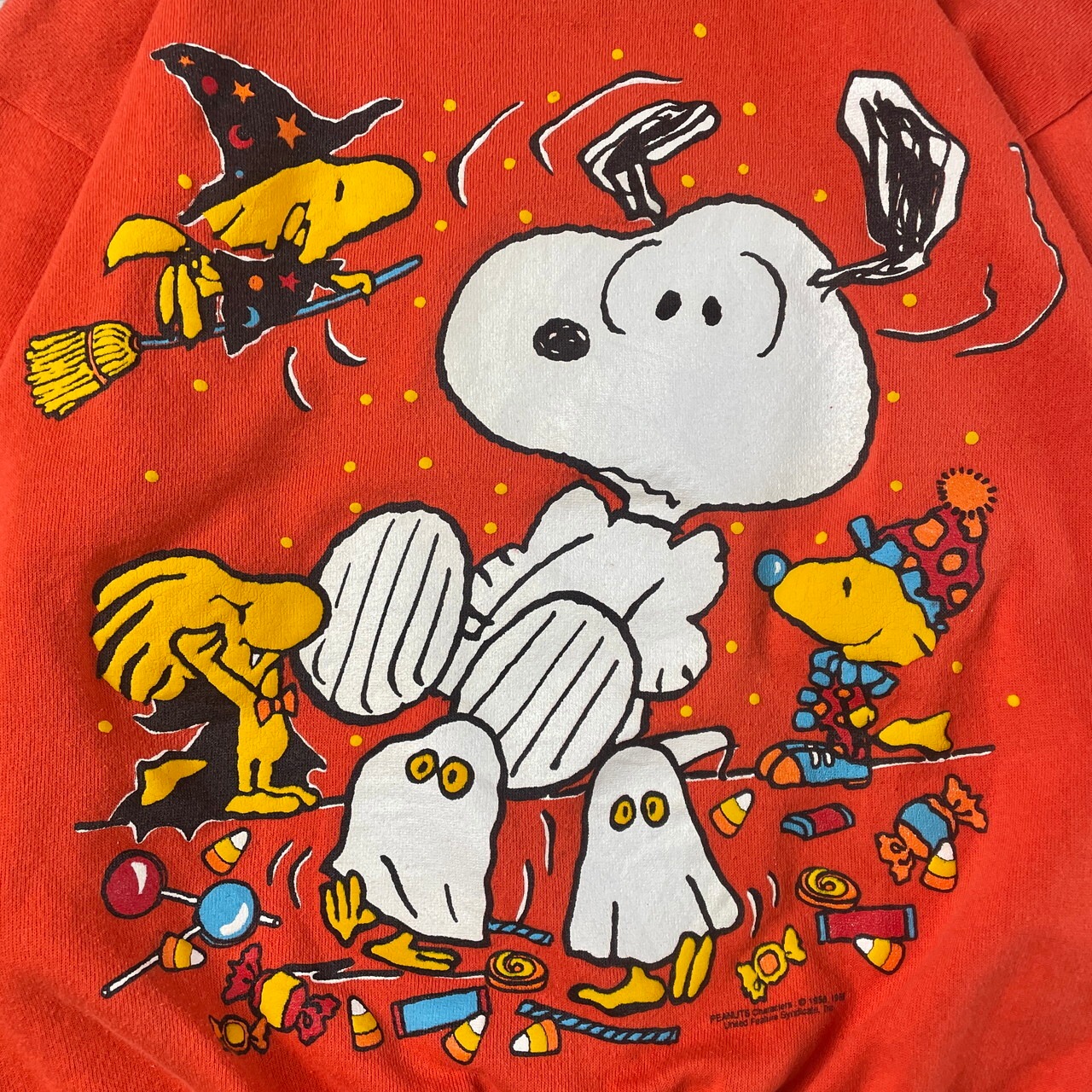 90年代 USA製 PEANUTS ピーナッツ スヌーピー プリントスウェット 