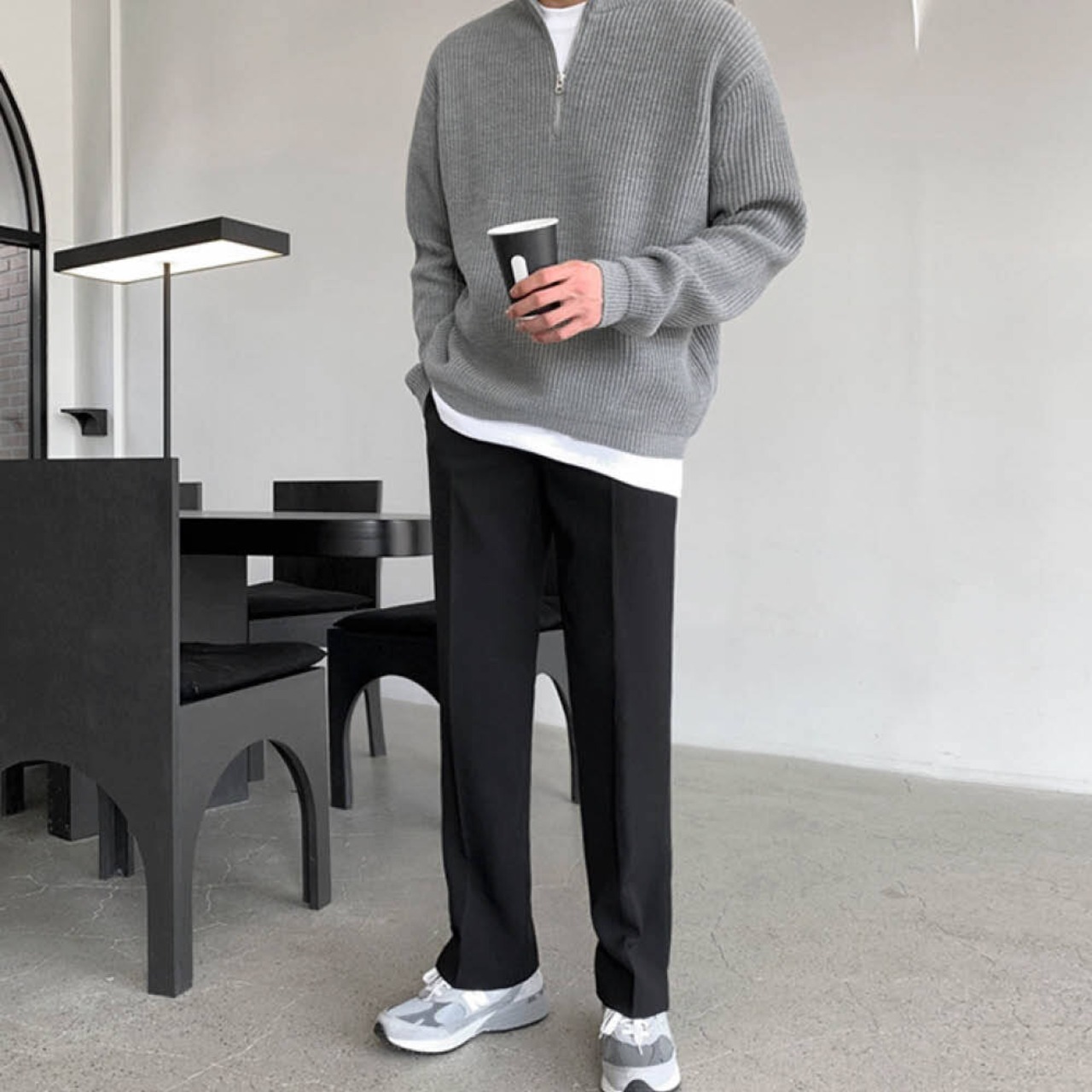 ベーシックルーズストレートパンツ　MT0080047