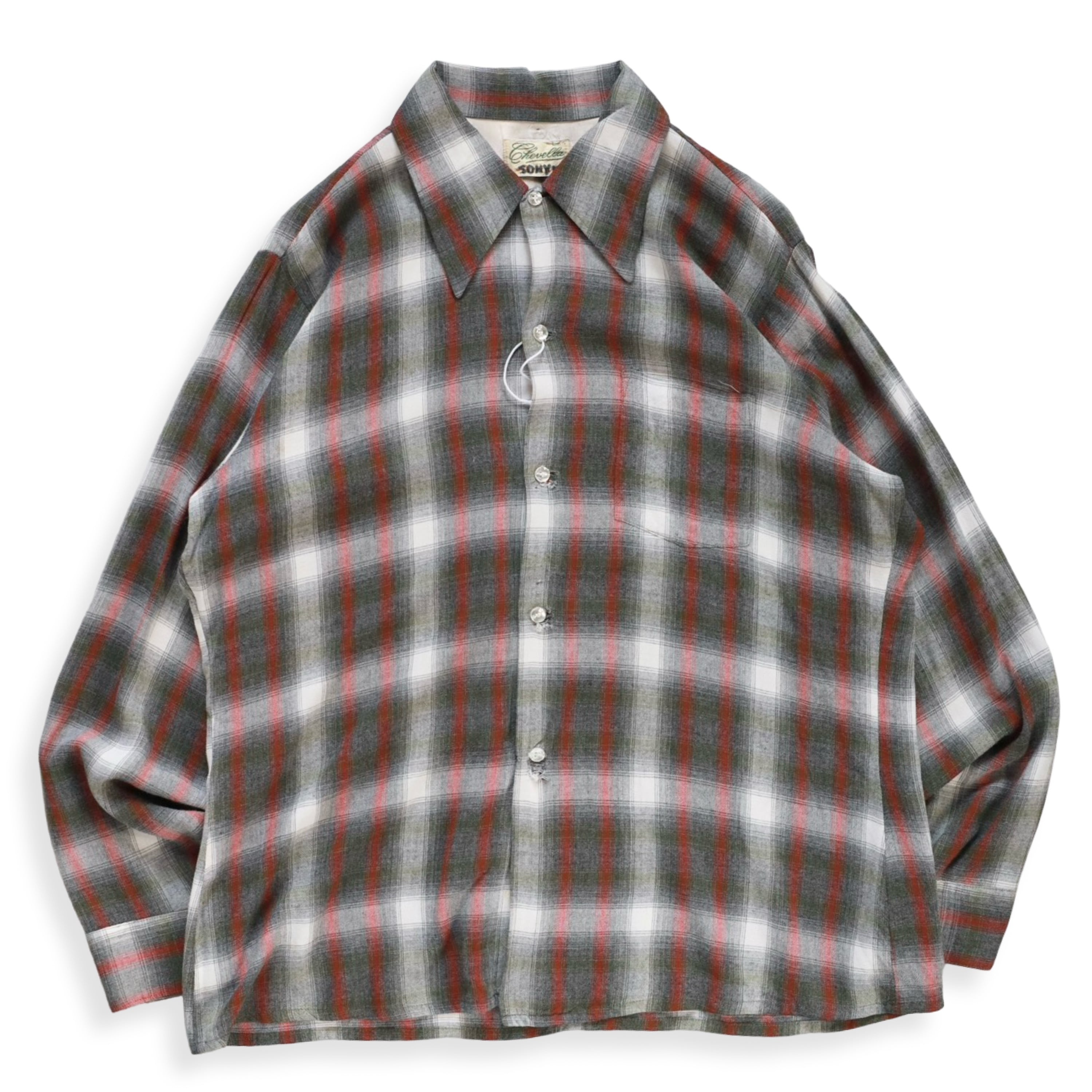 Arrow Ombre Check Rayon Shirt