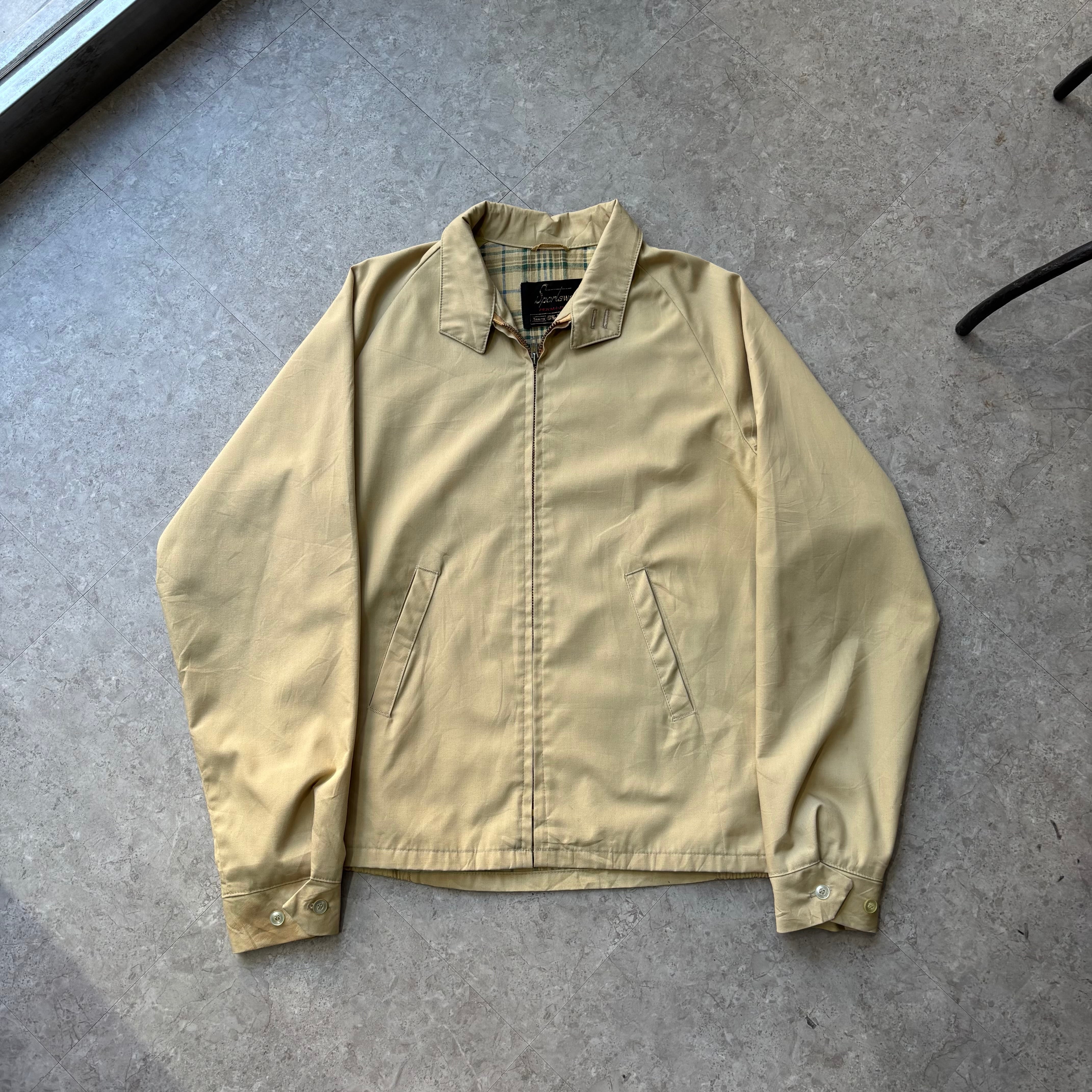70s Sears raglan sleeve swing top "yellow beige"【仙台店】