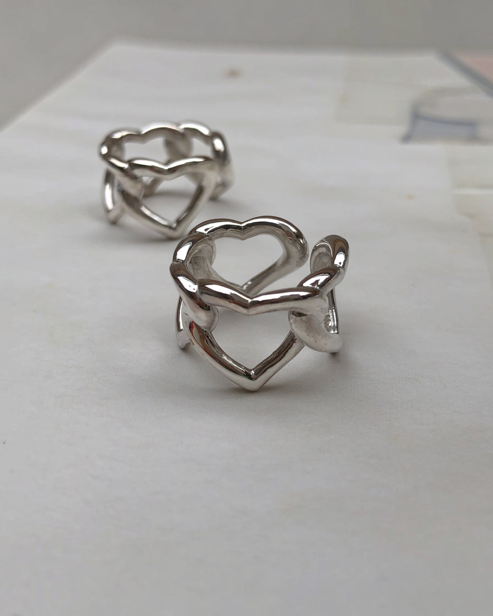 HEART 4連RING SILVER925 #LJ19013R