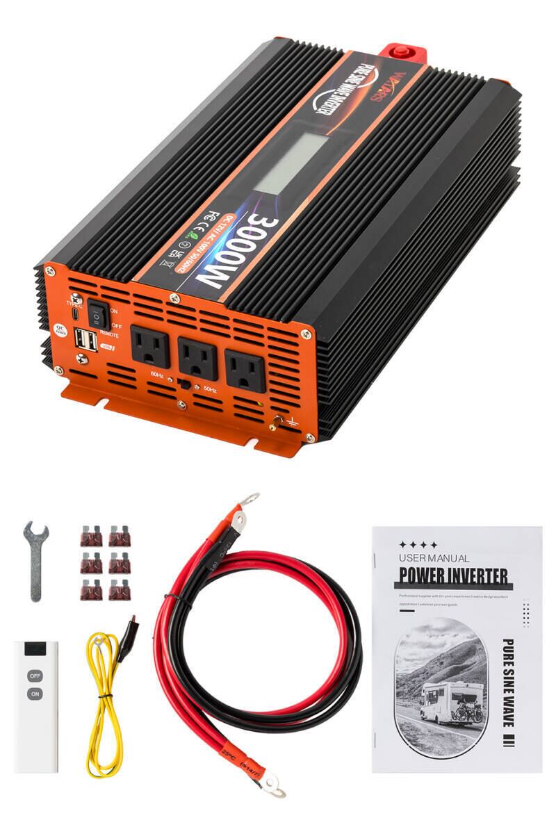 #2219 正弦波 インバーター 定格3000W 最大6000W DC12V 正弦波 インバーター 定格3000W 最大6000W DC12V（直流）⇔AC100V