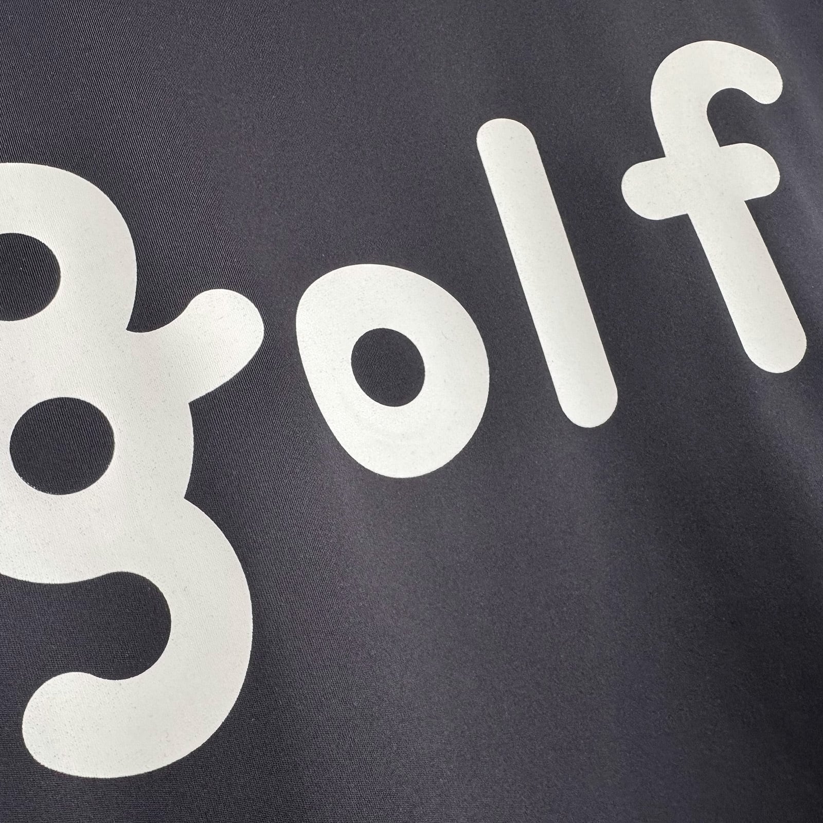 LOGO PRINT MOCK NECK L/S TEE -CHARCOAL / BLACK- | 8G SHOOT WEBSTORE