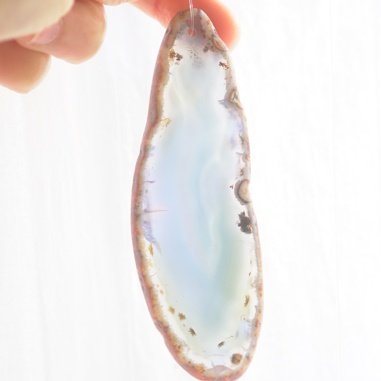 Blue Planet 03 - アゲートヒーリングチャイム / Agate Sun Catcher Wind Chime 455