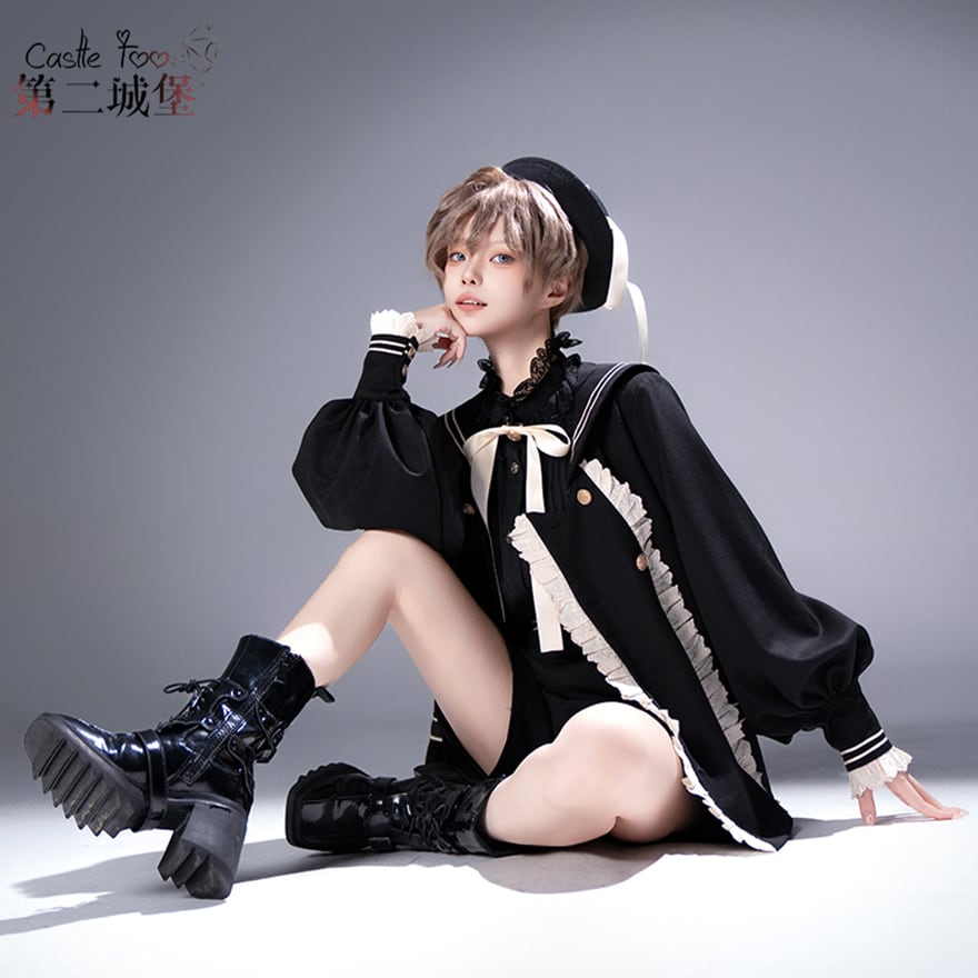 予約販売 王子系 少年装 CastleToo 帽子 セーラー風 学園コスチューム