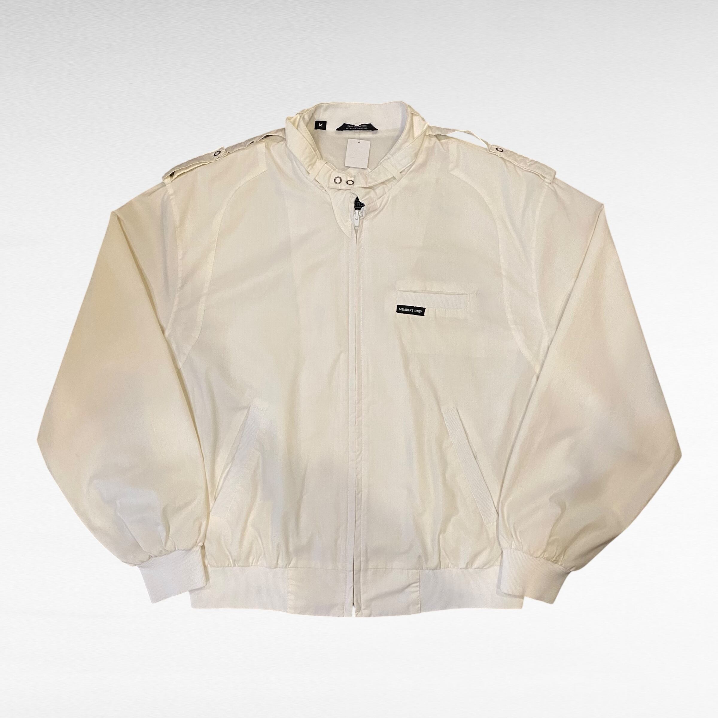 90s~ MEMBERS ONLY Iconic Racer polyester cotton zip up