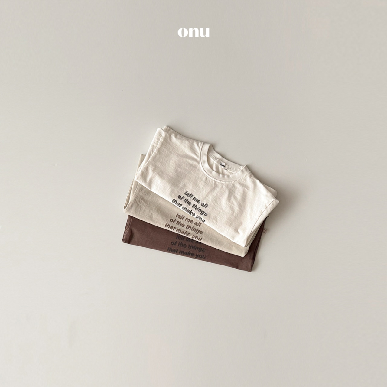 ONU 26/SS Lettering Short-Sleeve T-Shirt