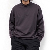 meanswhile  Split Yoke Sleeve L/S Tee  CHARCOAL