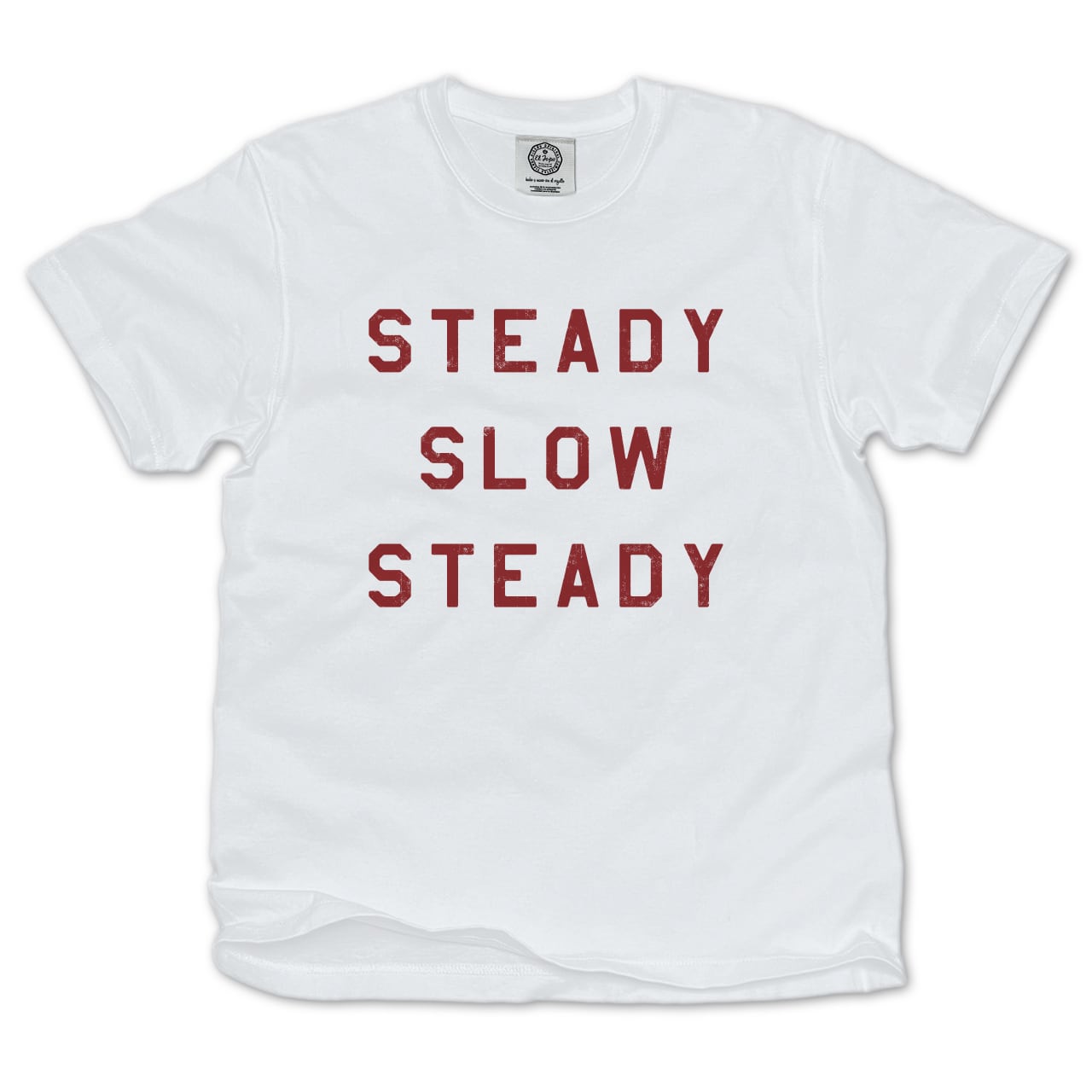 STEADY SLOW STEADY white x red | El Topo Online Store