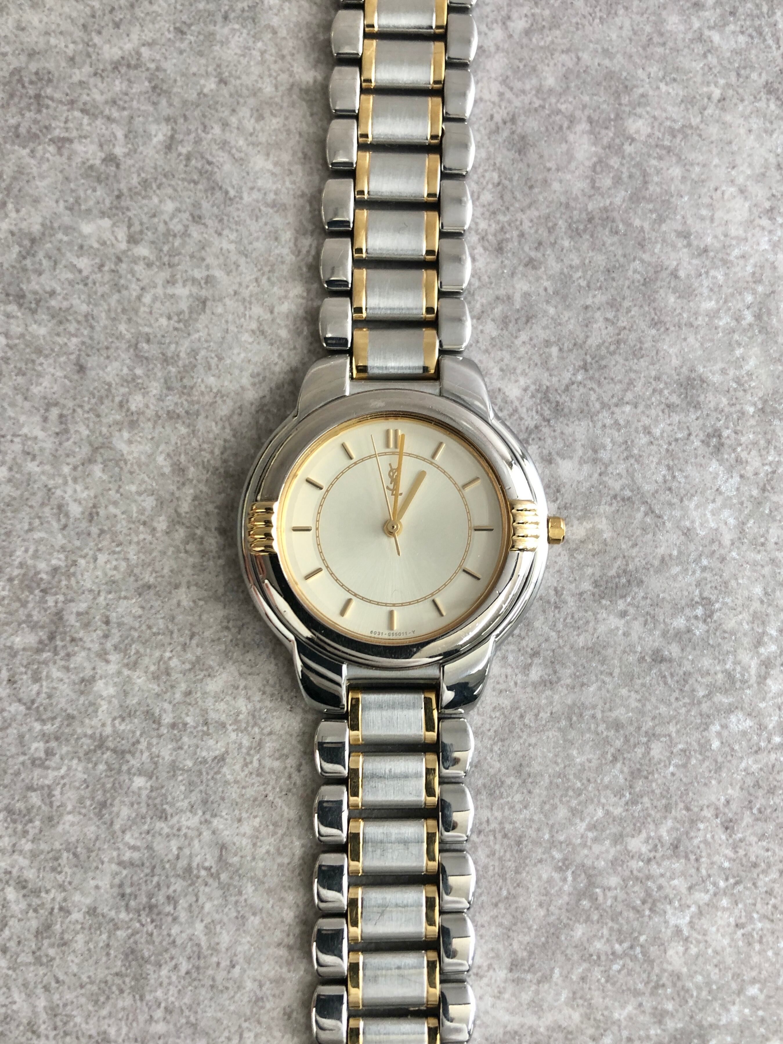 Yves Saint Laurent イヴ・サンローラン 腕時計 シルバー YSL