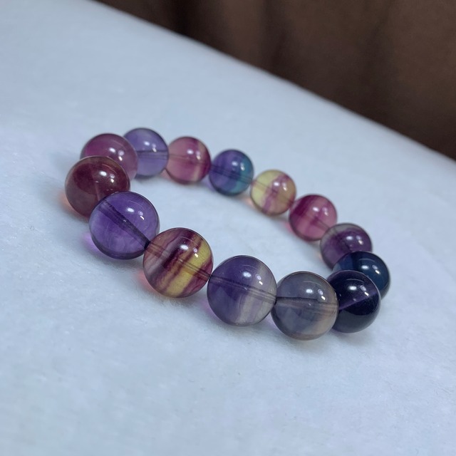 2.レア✩グラデーションフローライトブレスレット