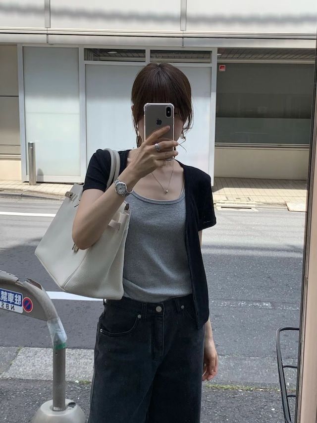 (OUNCE) mild half cardigan / 2color