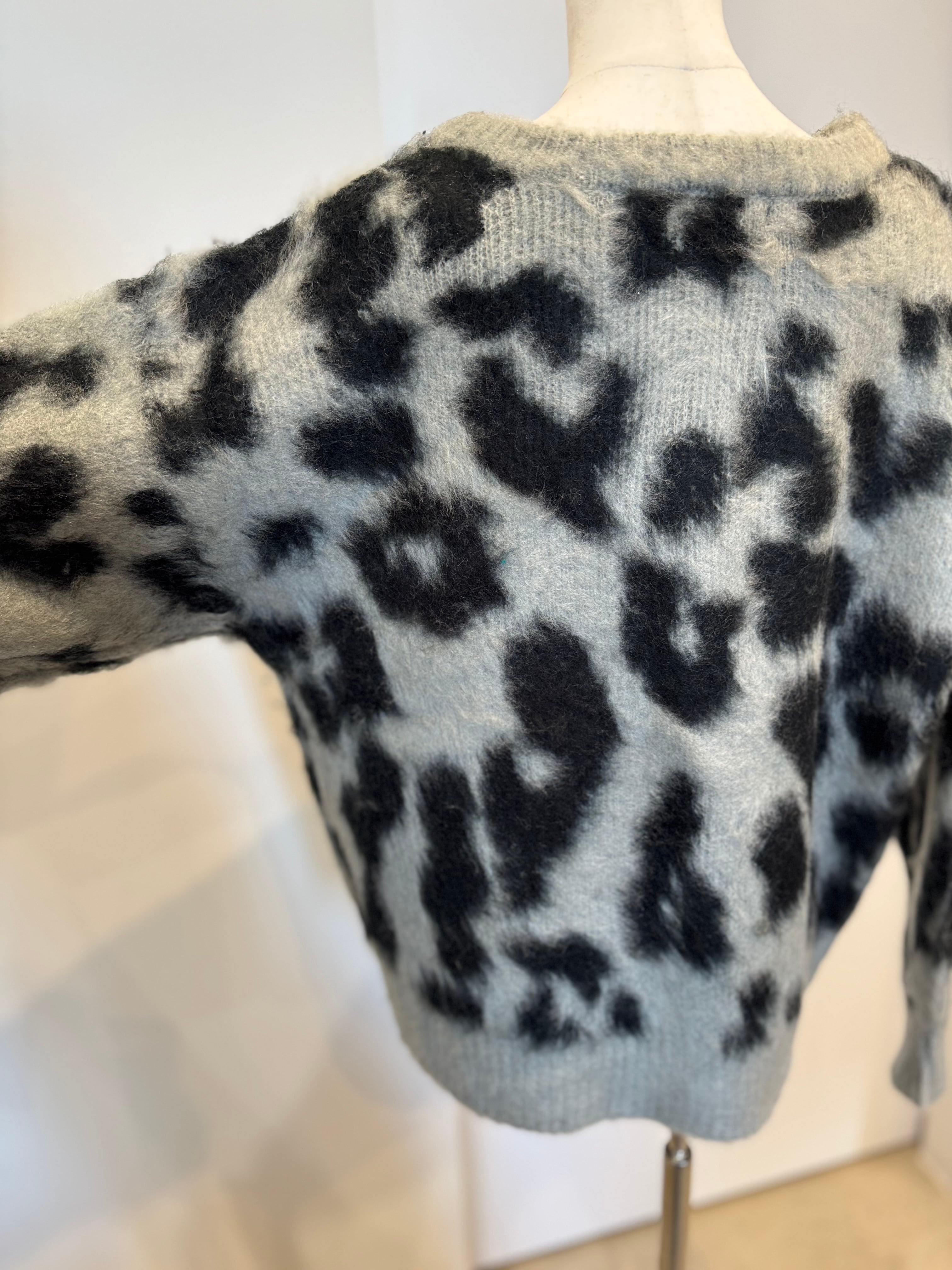 【SELECT】レオパード柄ニットプルオーバー