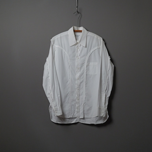 [ISSEY MIYAKE MEN]  Stand Collar Utility Shirt
