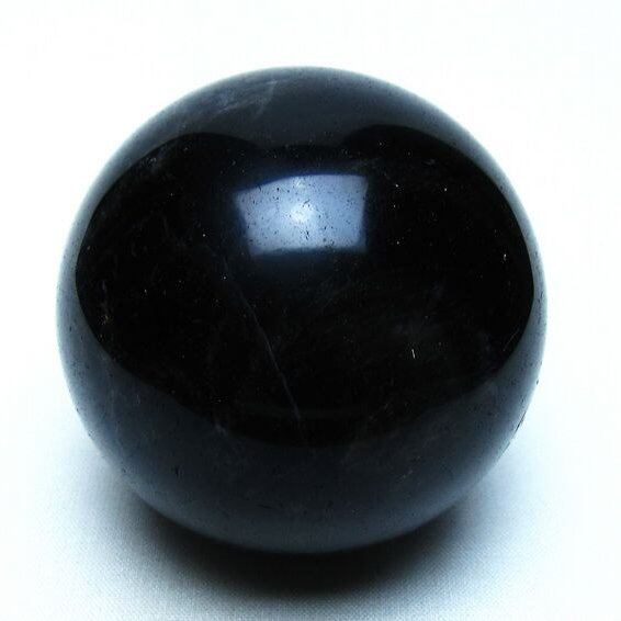 モリオン 黒水晶 丸玉 64mm 一点物 151-9556