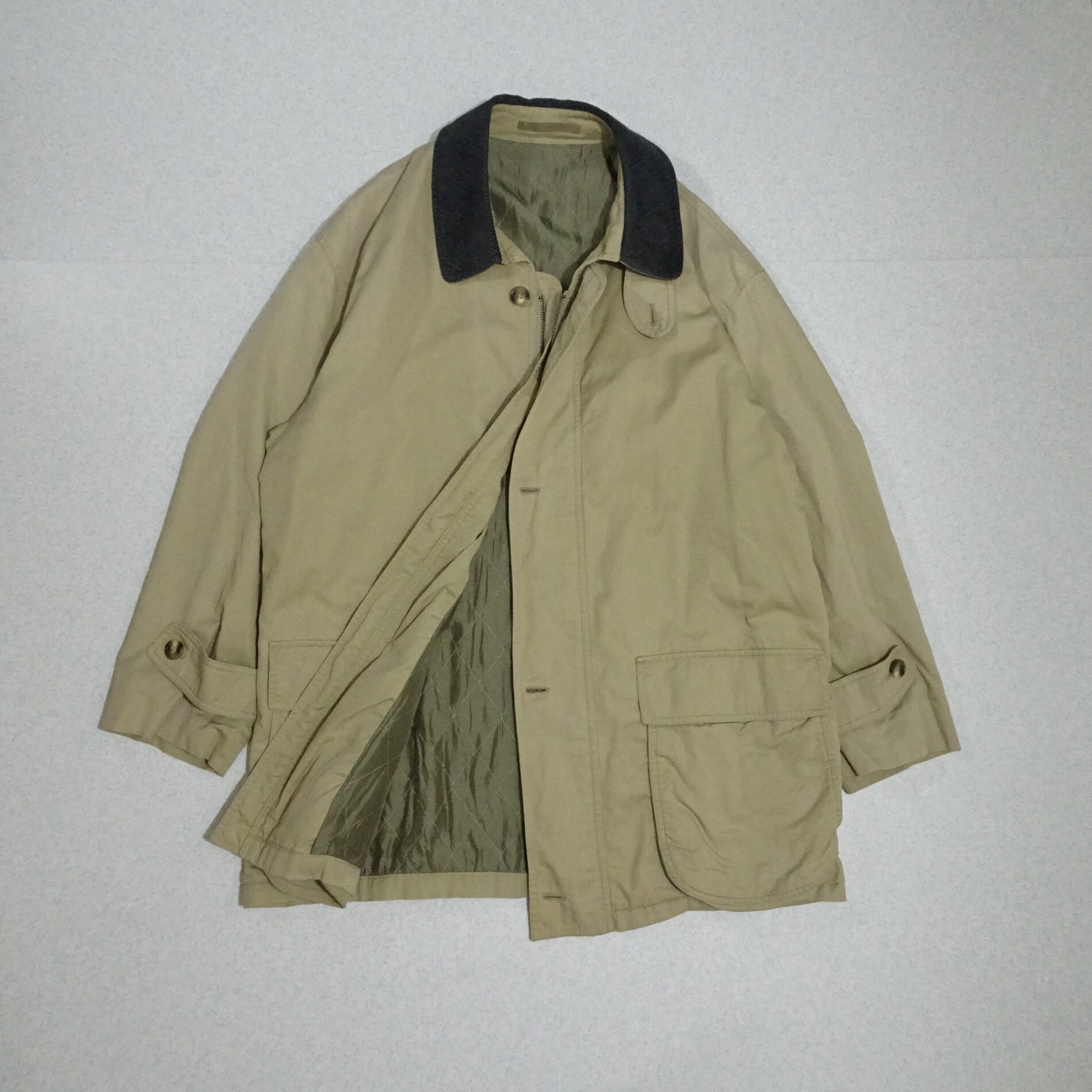 L.L.Bean◇90s～00s/フィールドコート/M/ダブルジップ/コットン/KHK 