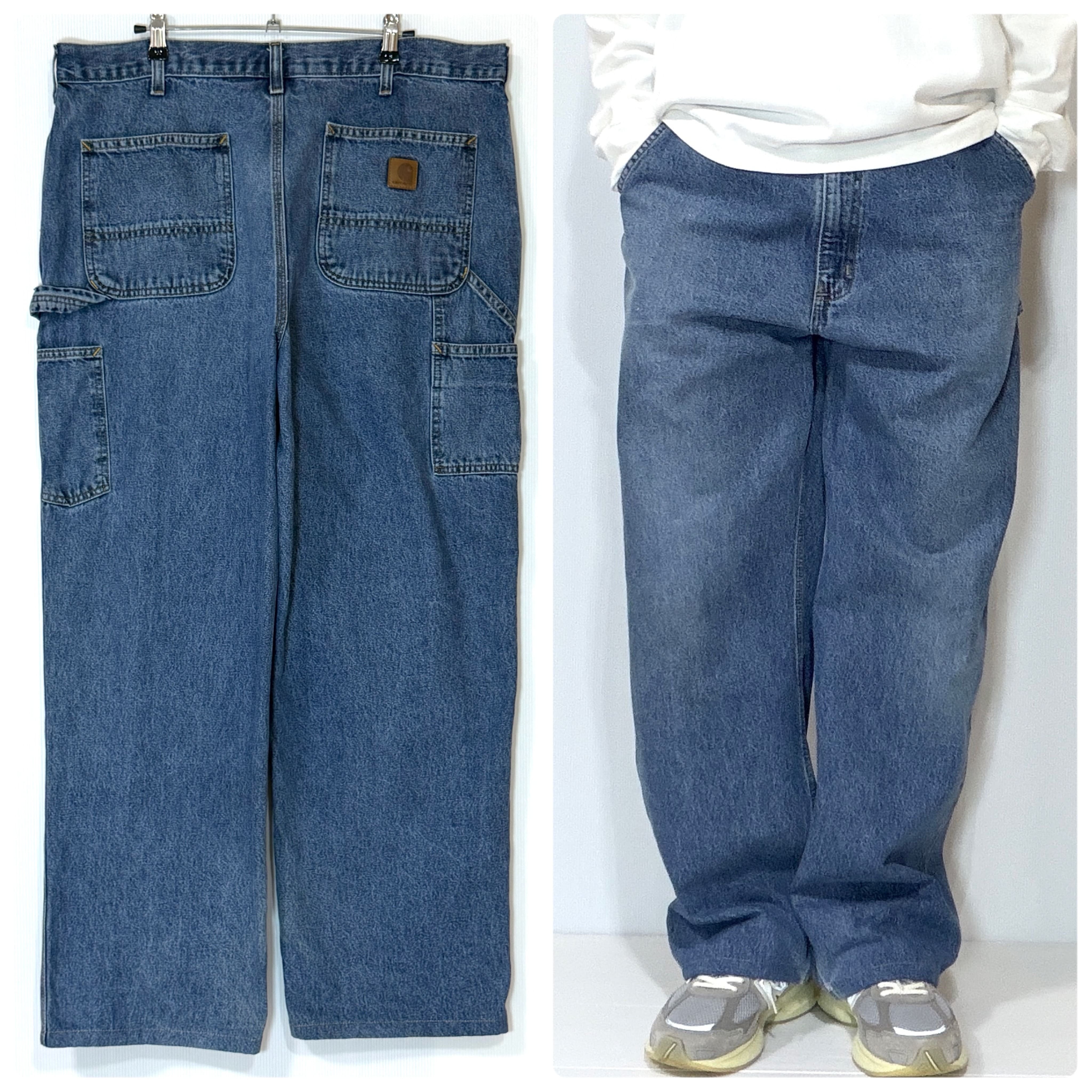 美品 US企画 Carhartt カーハート ダック シングルニー ペインター
