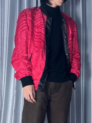 ROBERTO CAVALLI linen × silk jacquard blouson