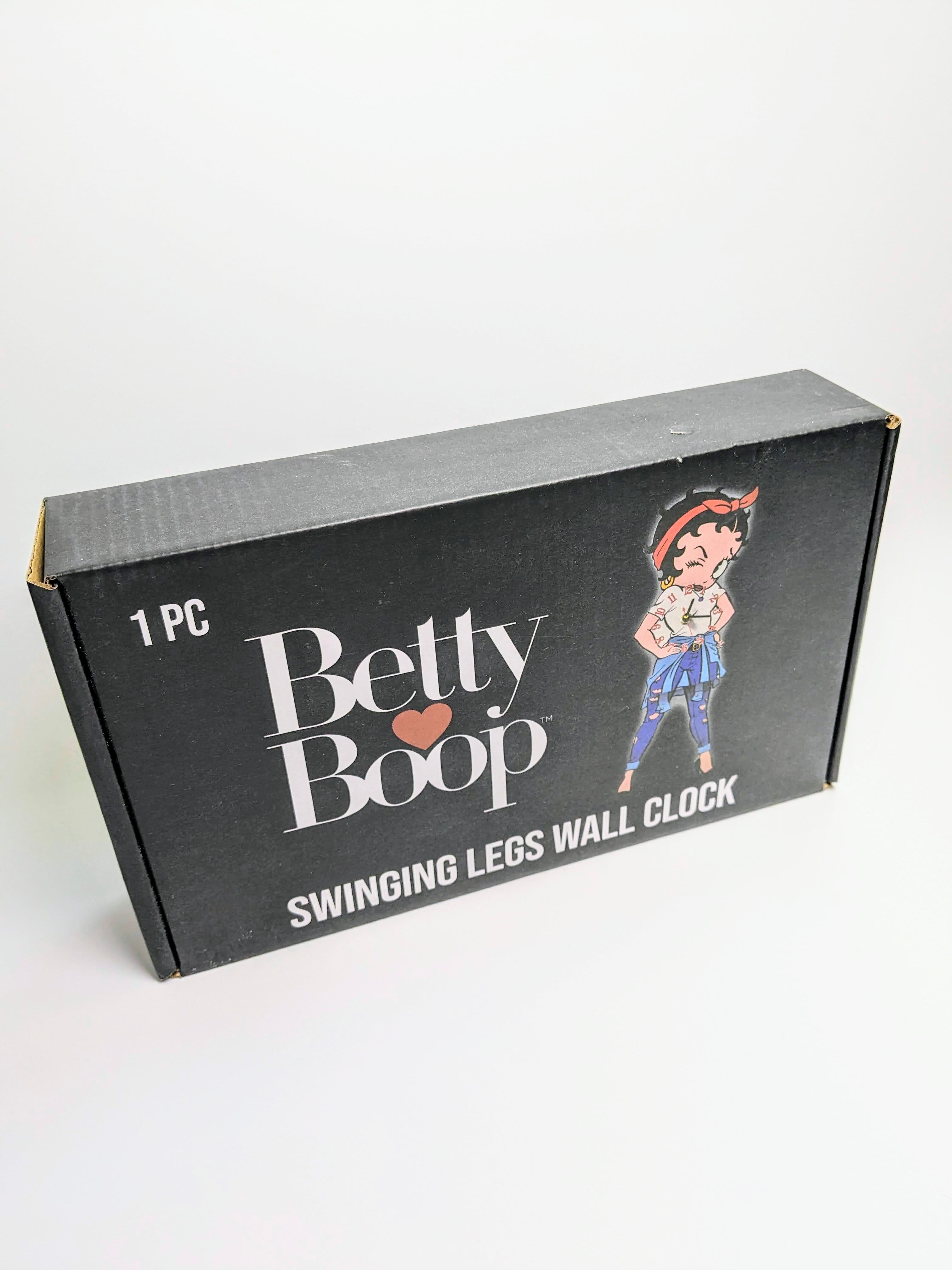 【Betty Boop (ベティー・ブープ)】SWING LEGS WALL CLOCK足振り掛け時計〚アメリカン雑貨 アメトイ〛