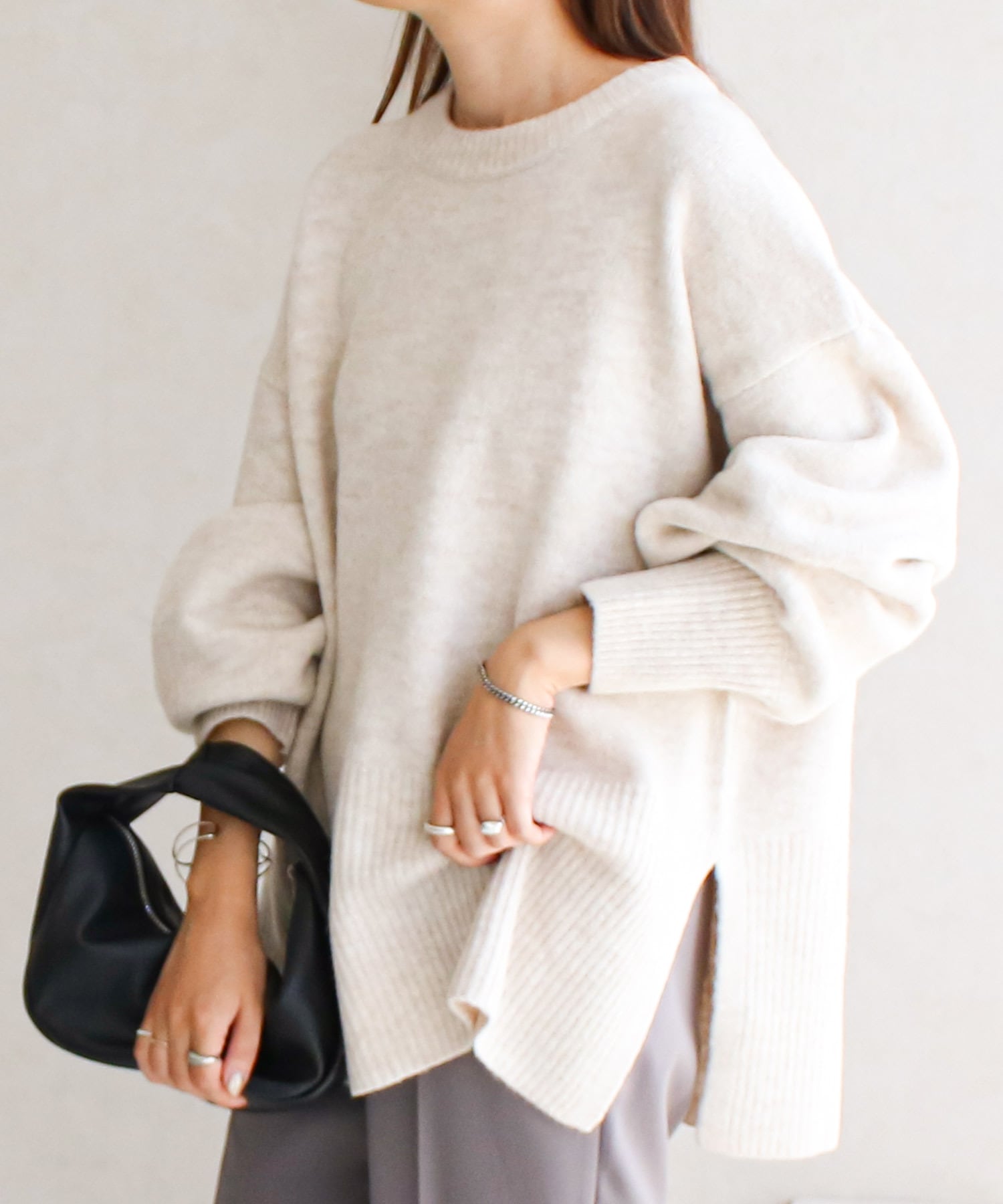 サイドスリットプルオーバー