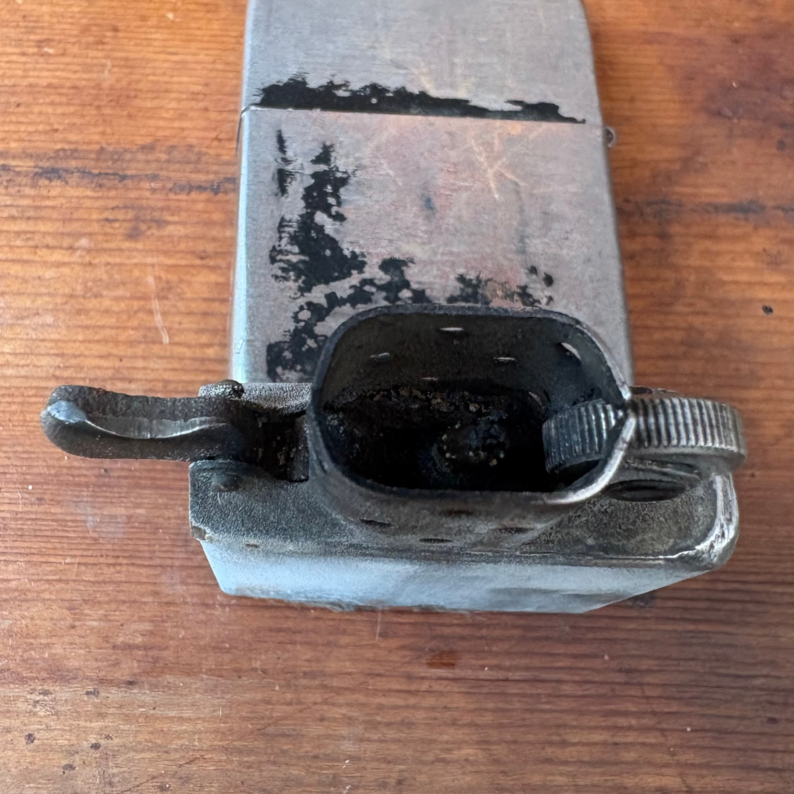 第二次大戦 1943 オリジナル ZIPPO ブラッククラックル | RED GROUND