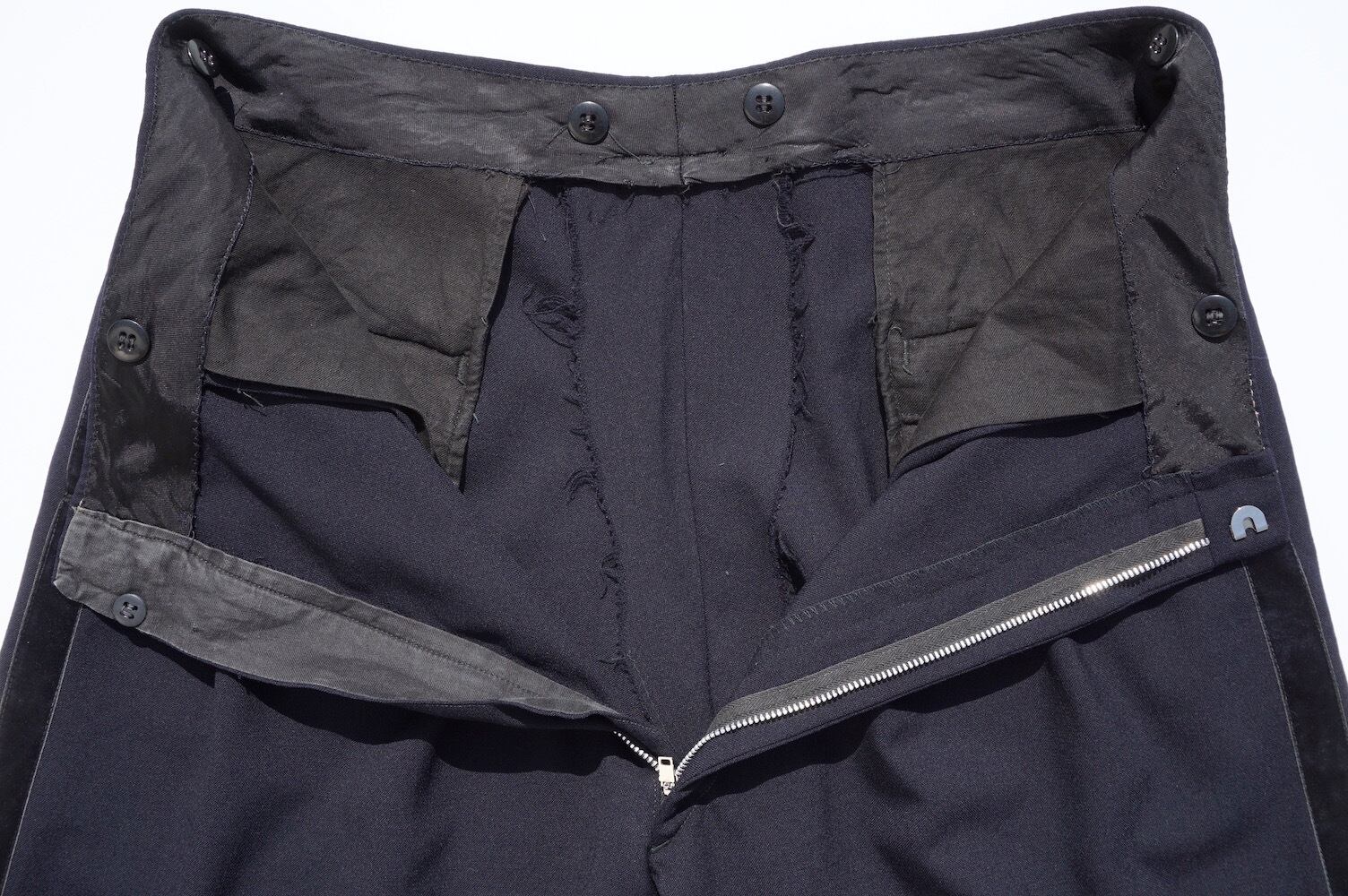 1960's サイドライン セレモニースラックス WALDESジッパー ダーク