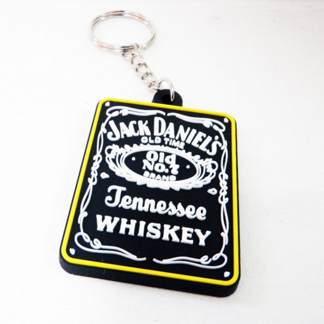 ♪商品入替のためお得です♪ラバーキーチェーン　ジャックダニエル　約6ｃｍ