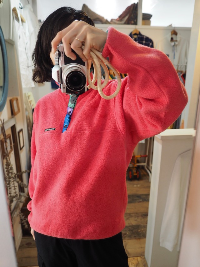 1980‘s CANADA Louis Garneau Pink Fleece Pullover